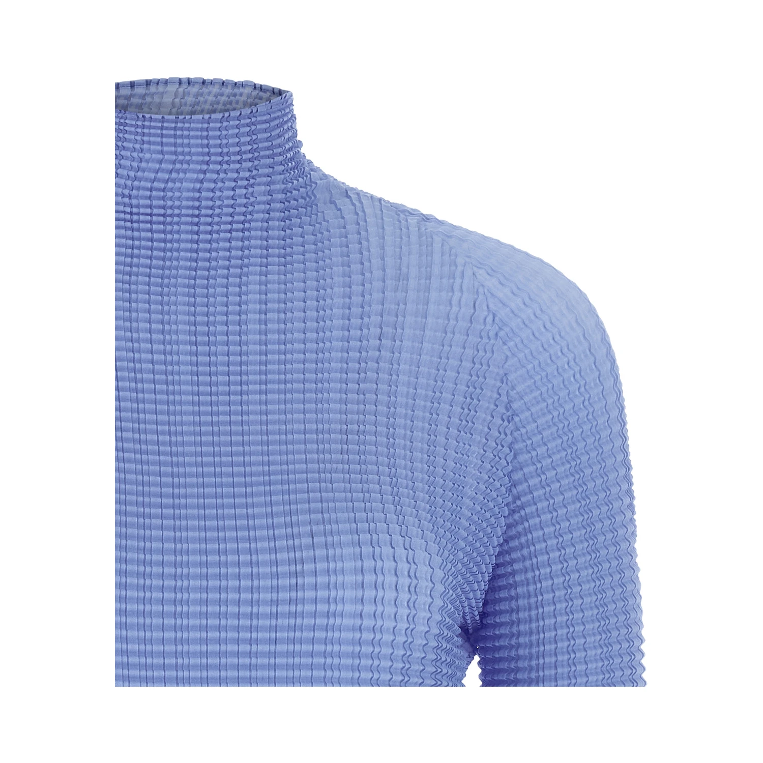 Blue Polyester Blouse