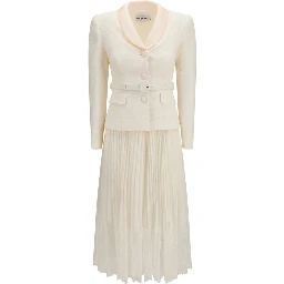 Beige Polyester Cocktail Dress