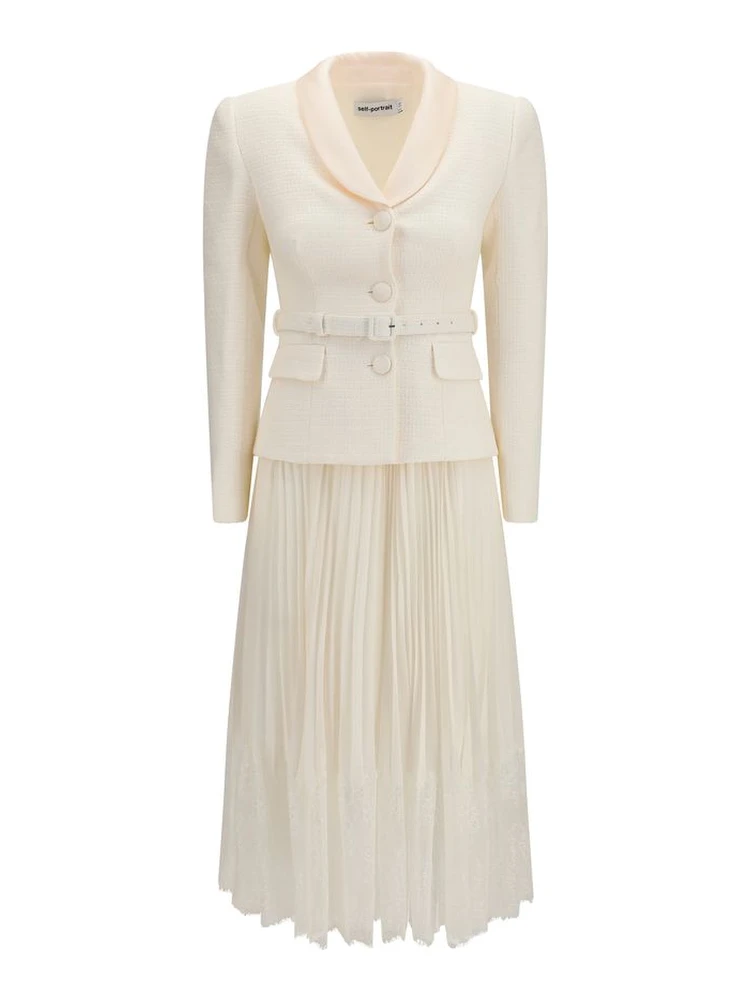 Beige Polyester Cocktail Dress