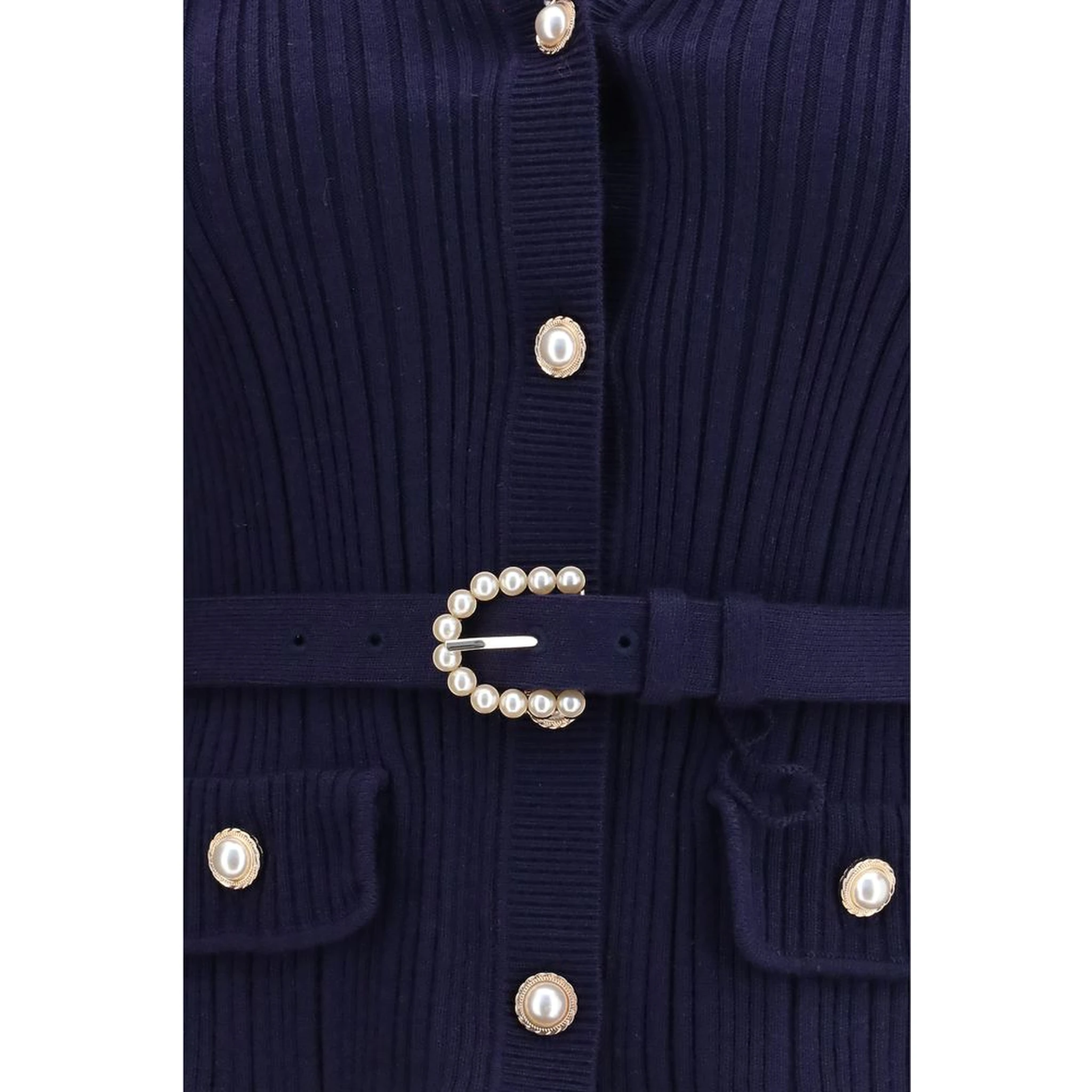 Blue Polyamide Cardigan