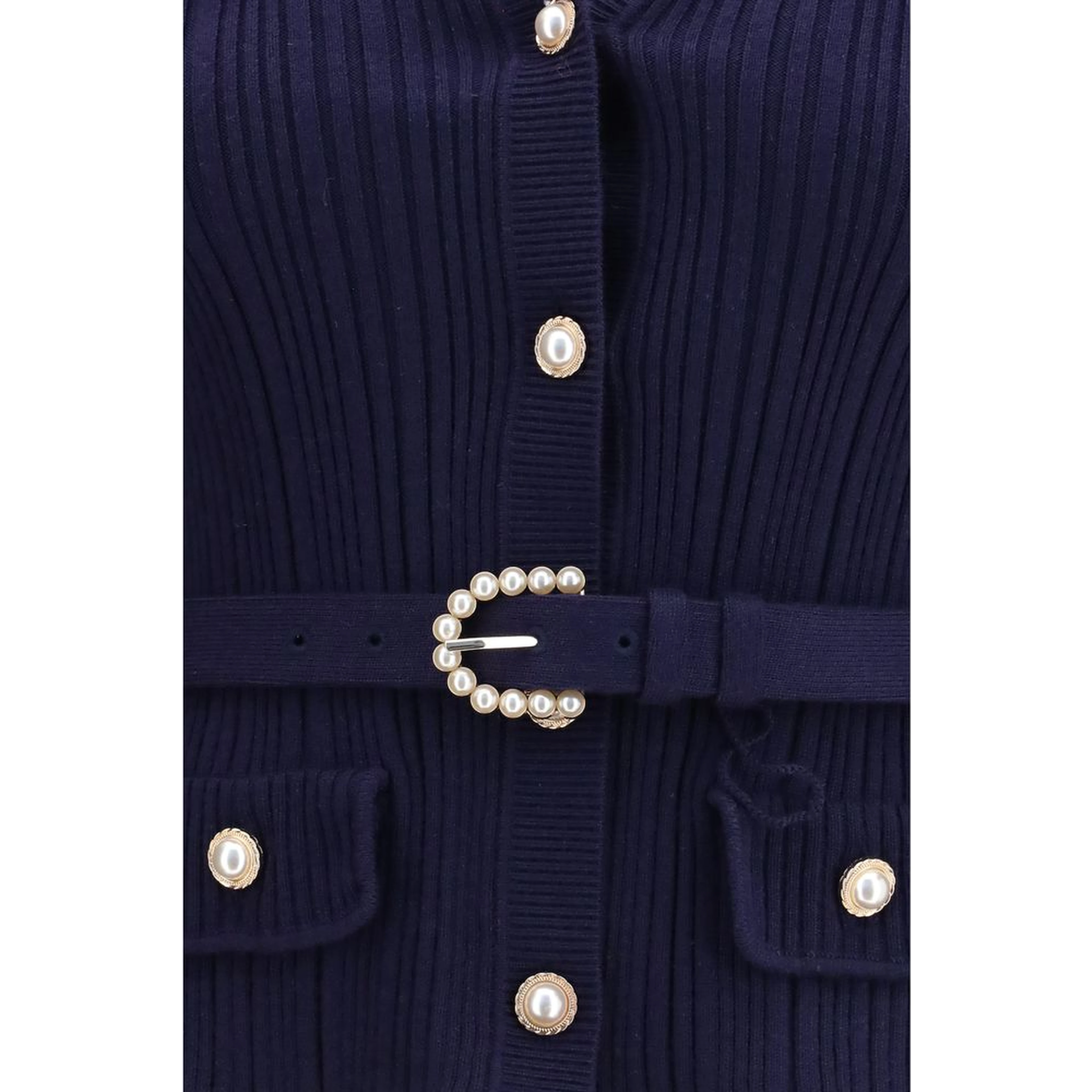 Blue Polyamide Cardigan