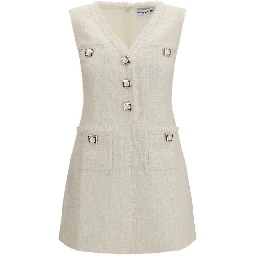 Beige Polyamide Casual Dress