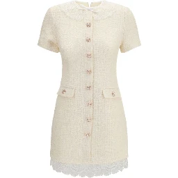 Beige Polyester Casual Dress