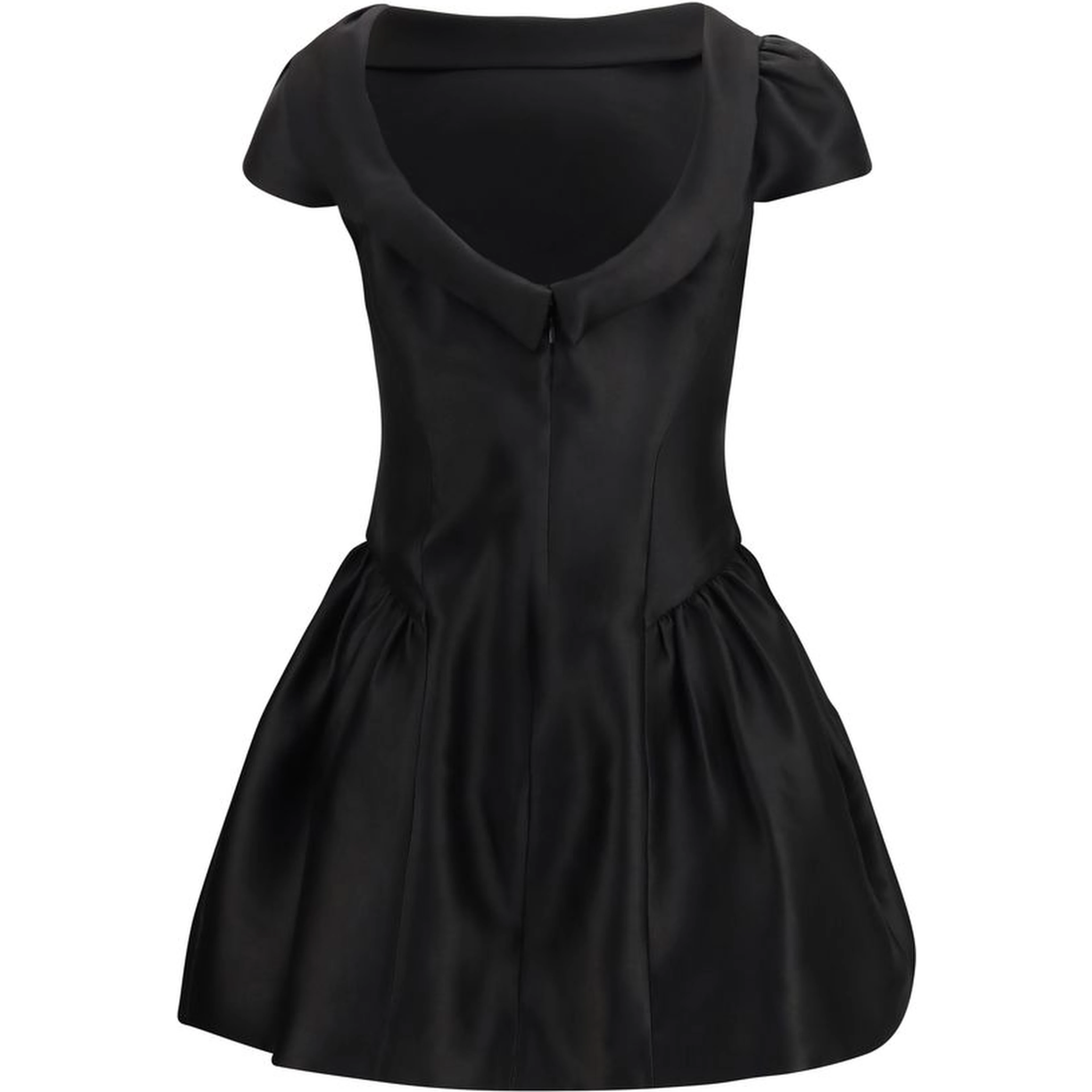 Black Polyester Casual Dress