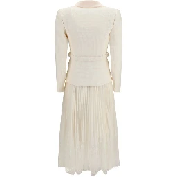 Beige Polyester Cocktail Dress