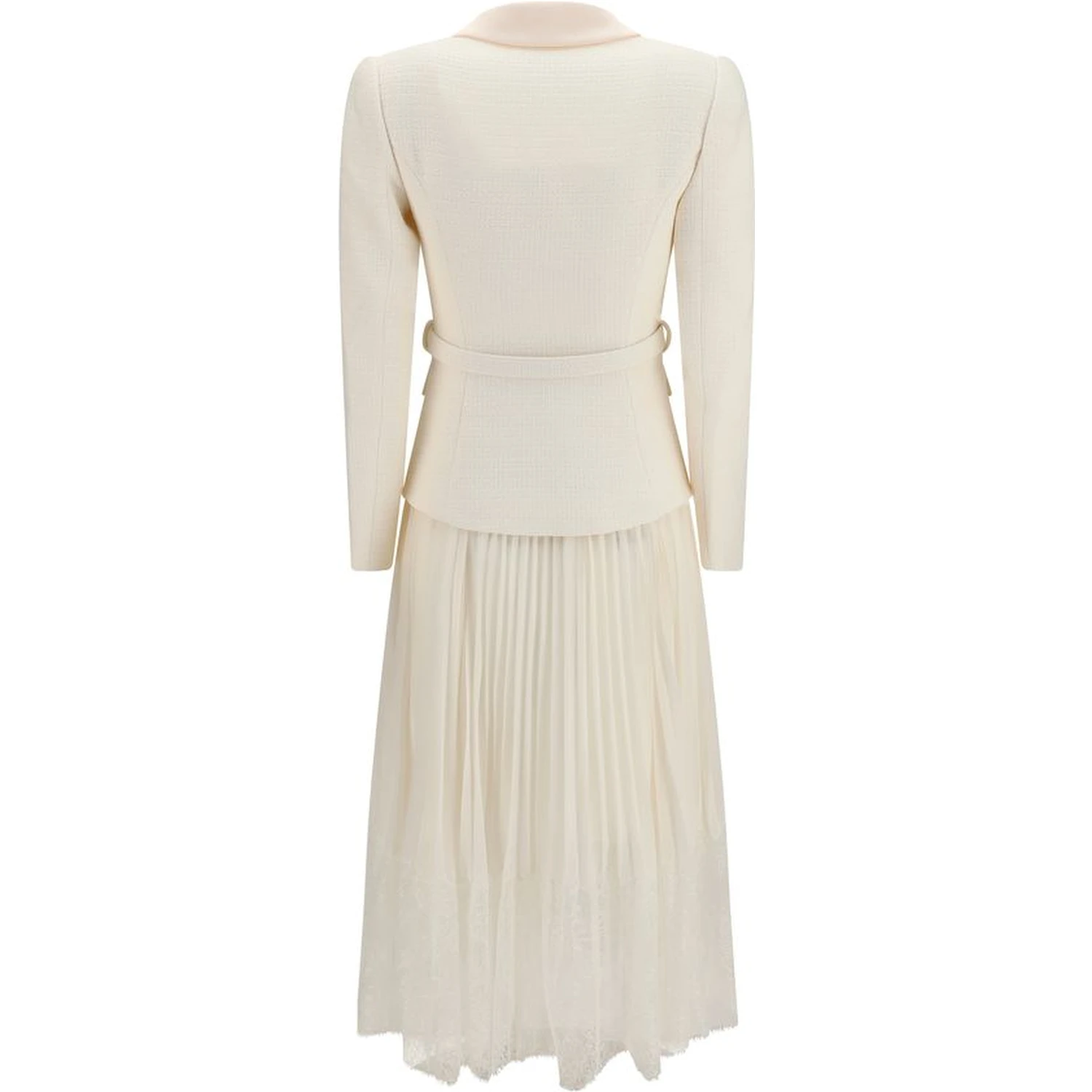 Beige Polyester Cocktail Dress