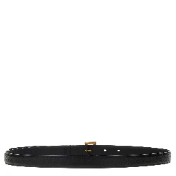 Black Calfskin Regular Belt