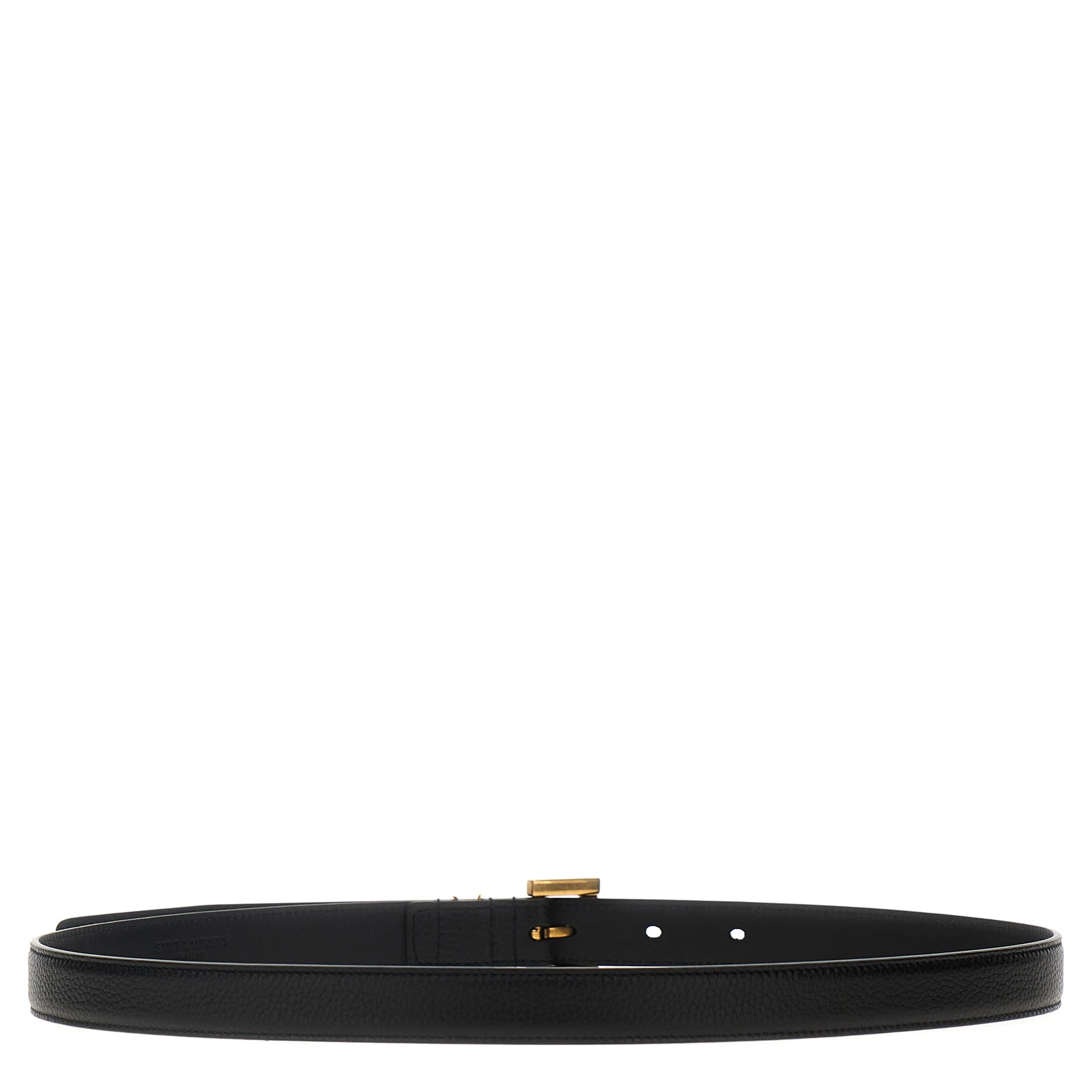 Black Calfskin Regular Belt