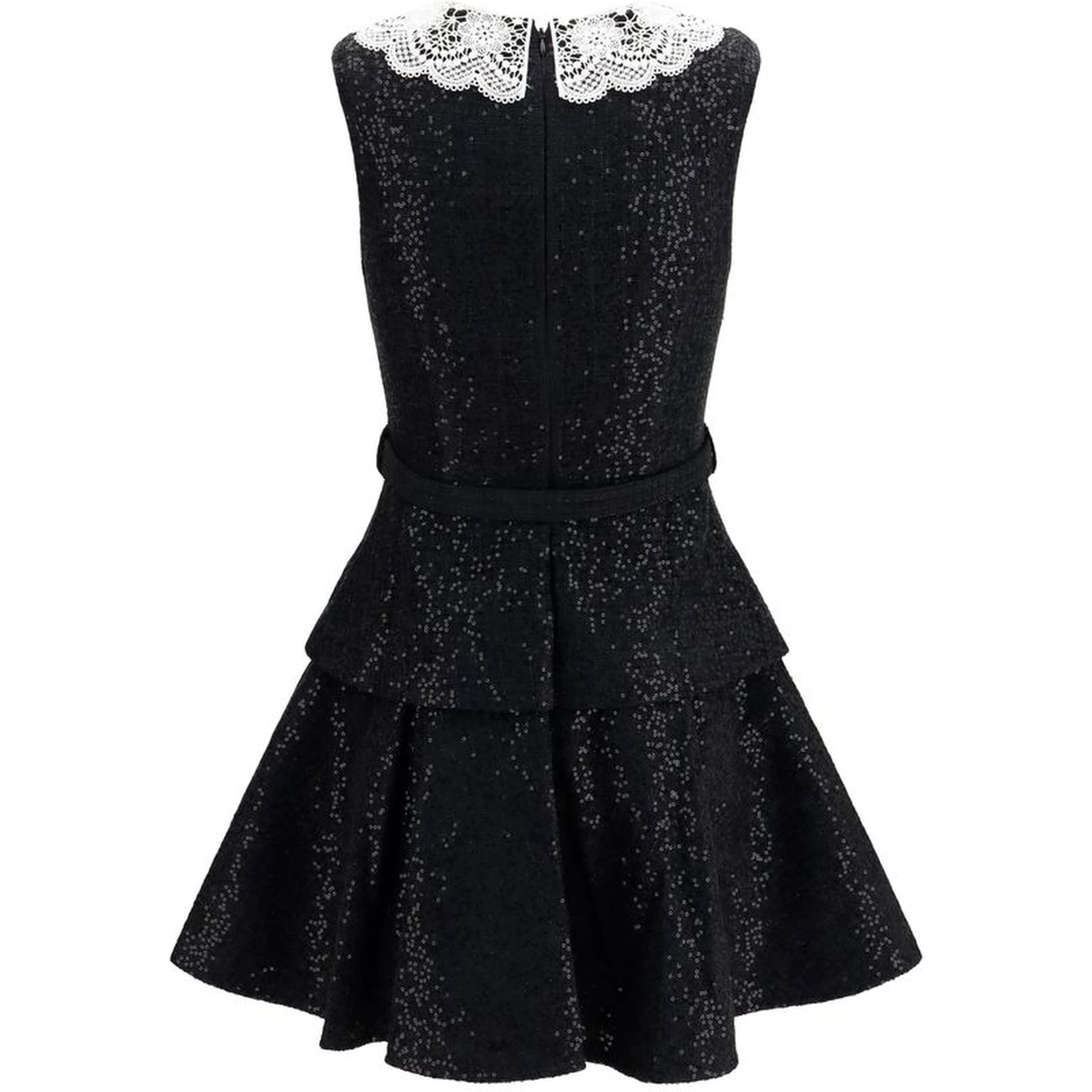 Black Polyester Casual Dress