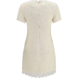 Beige Polyester Casual Dress