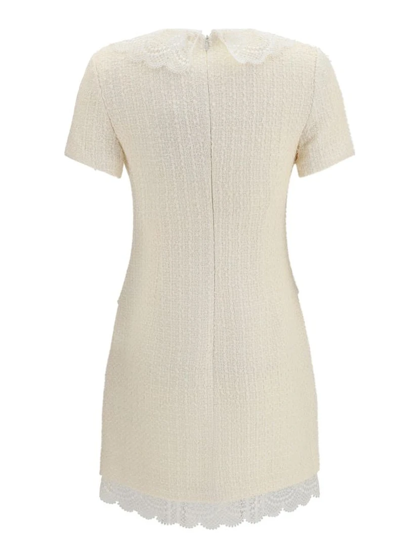 Beige Polyester Casual Dress