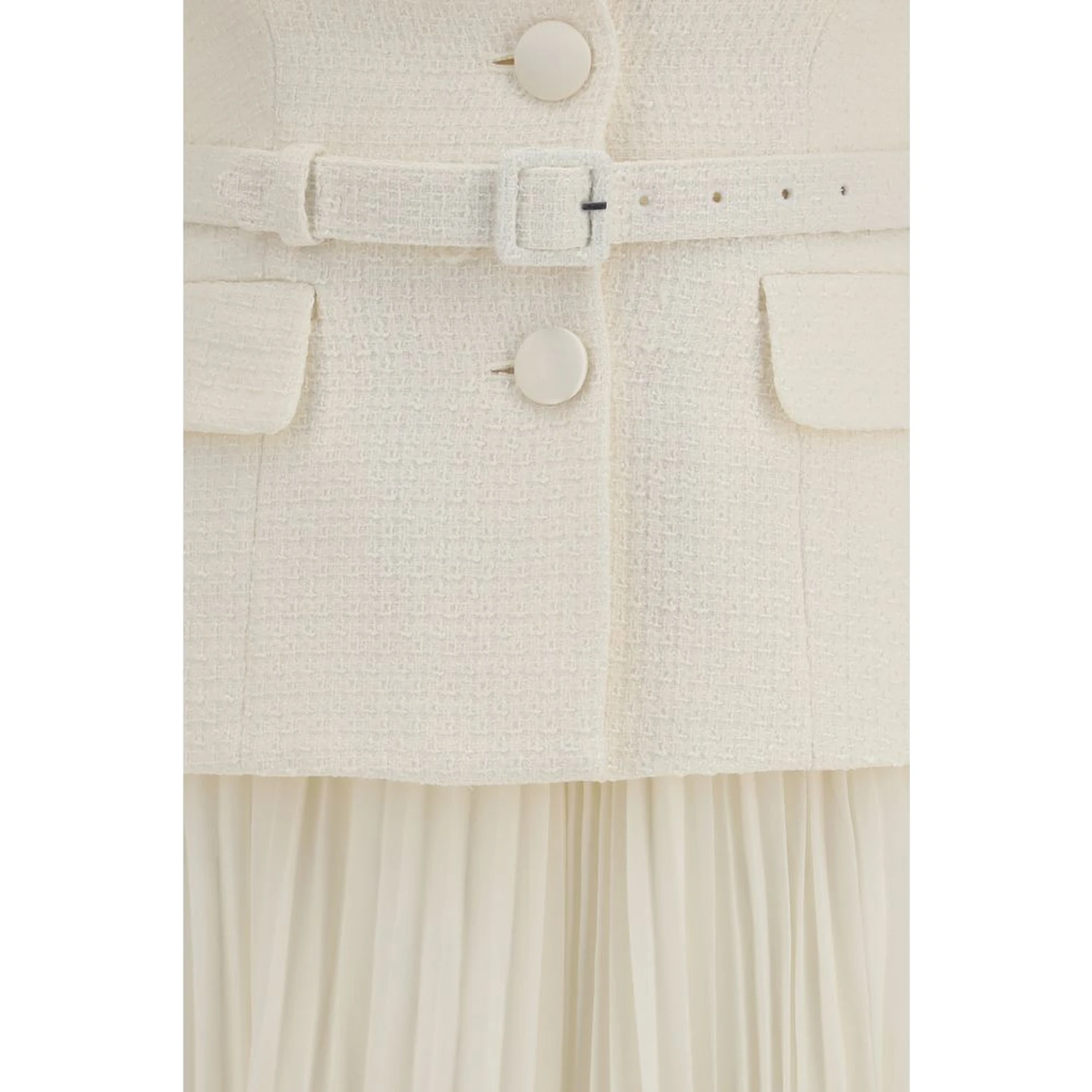 Beige Polyester Cocktail Dress