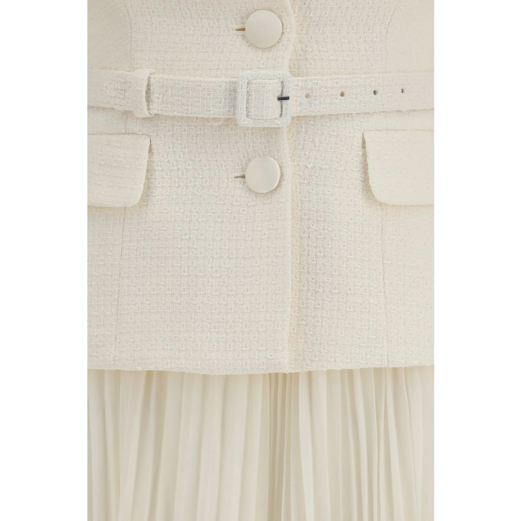 Beige Polyester Cocktail Dress