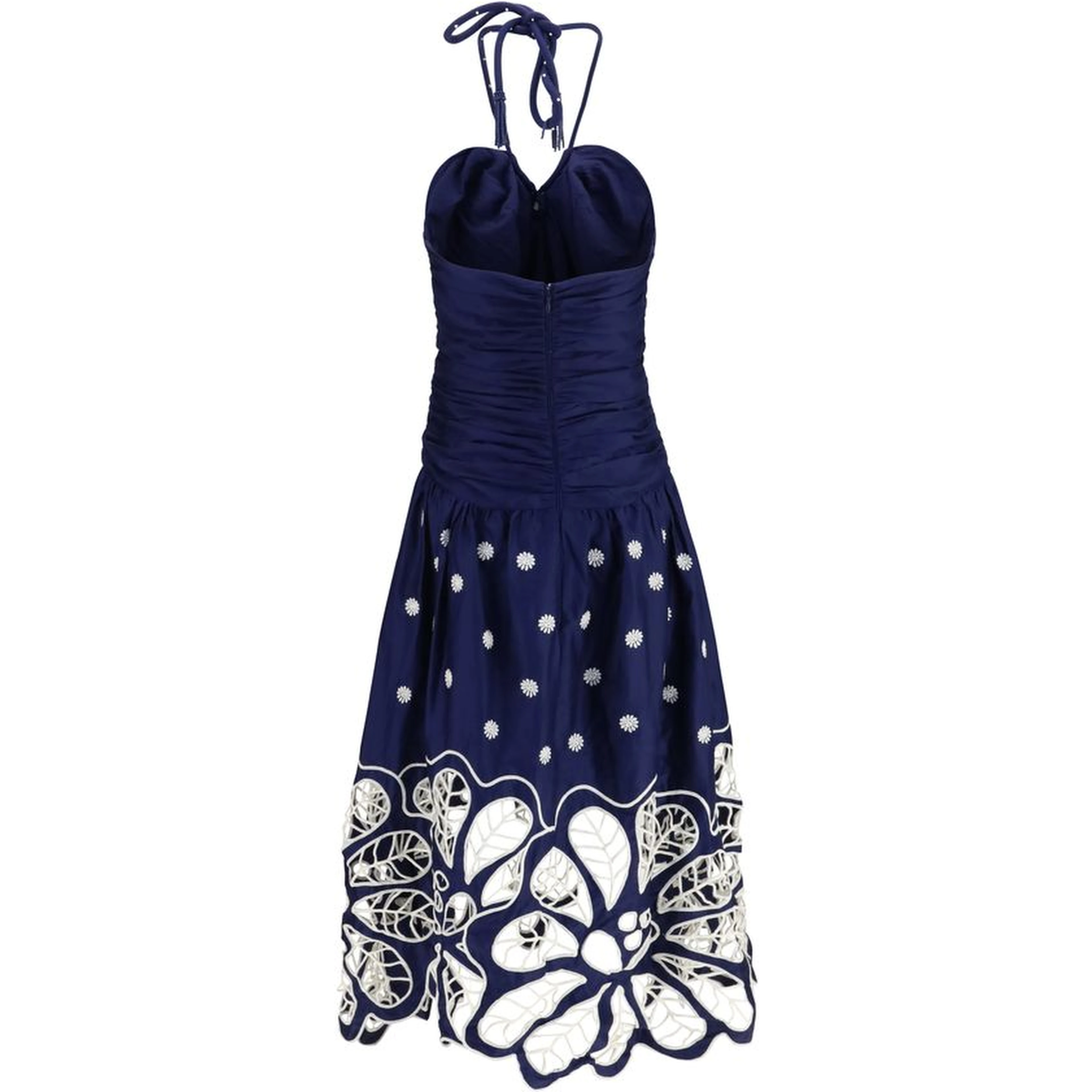 Blue Cotton Casual Dress
