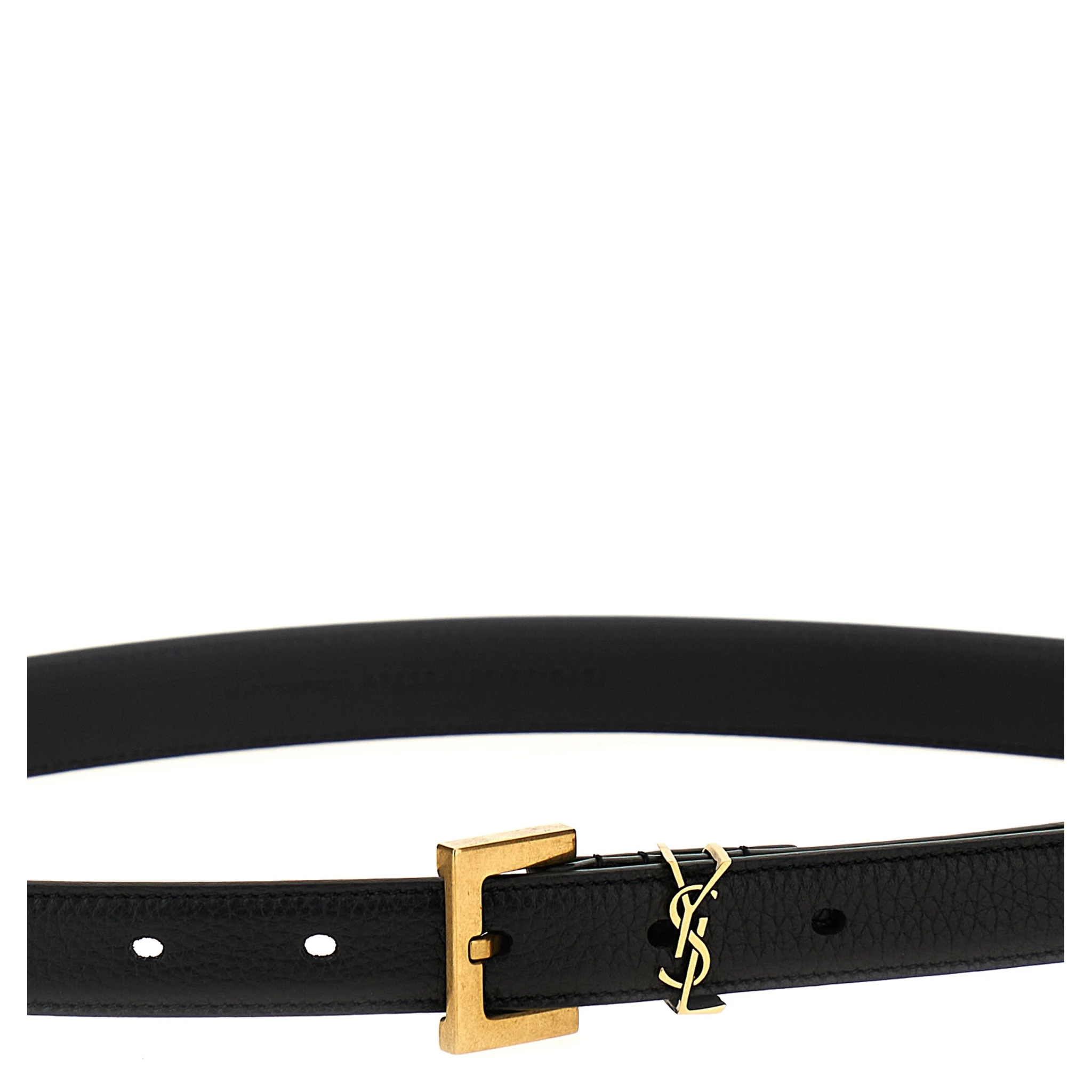 Black Calfskin Regular Belt