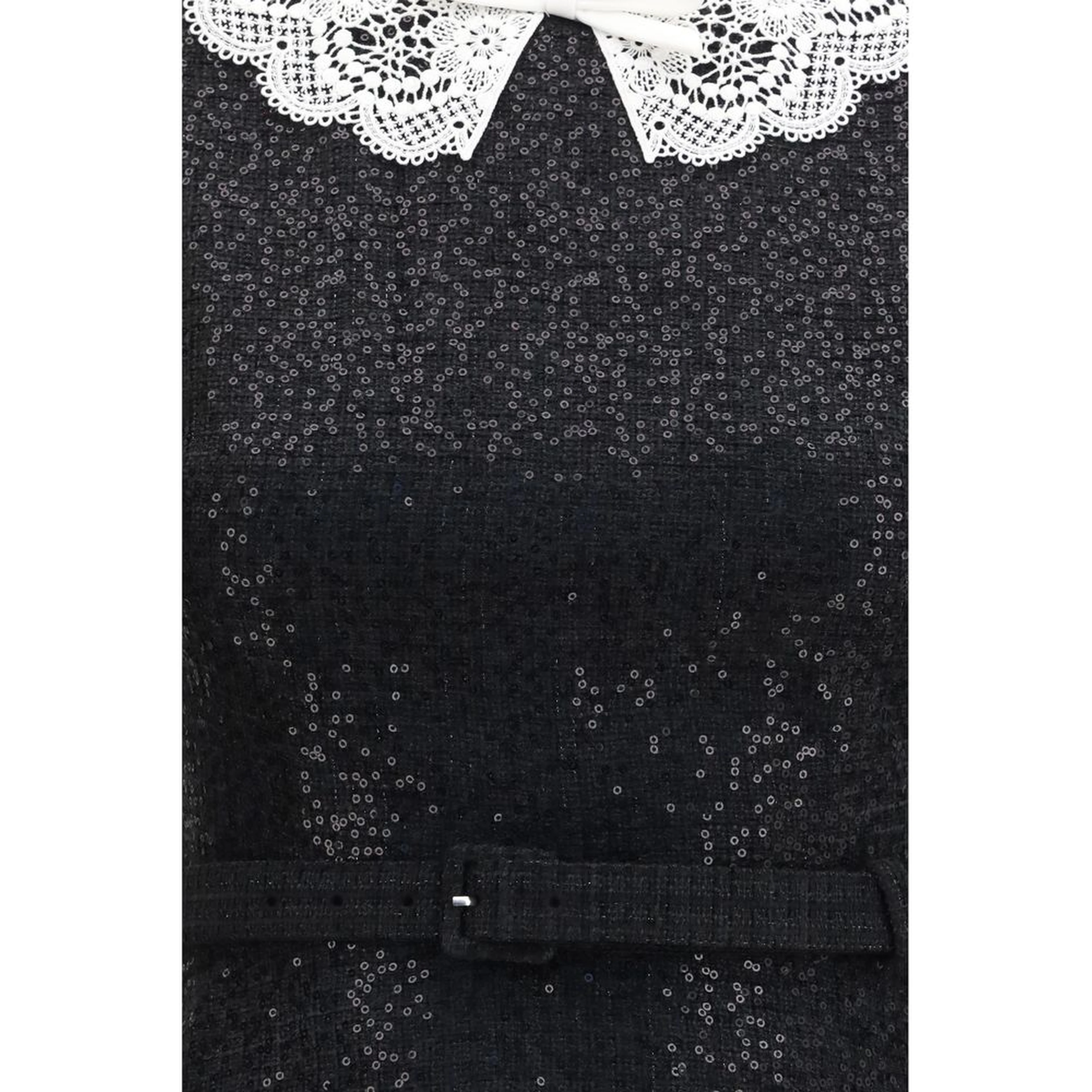 Black Polyester Casual Dress