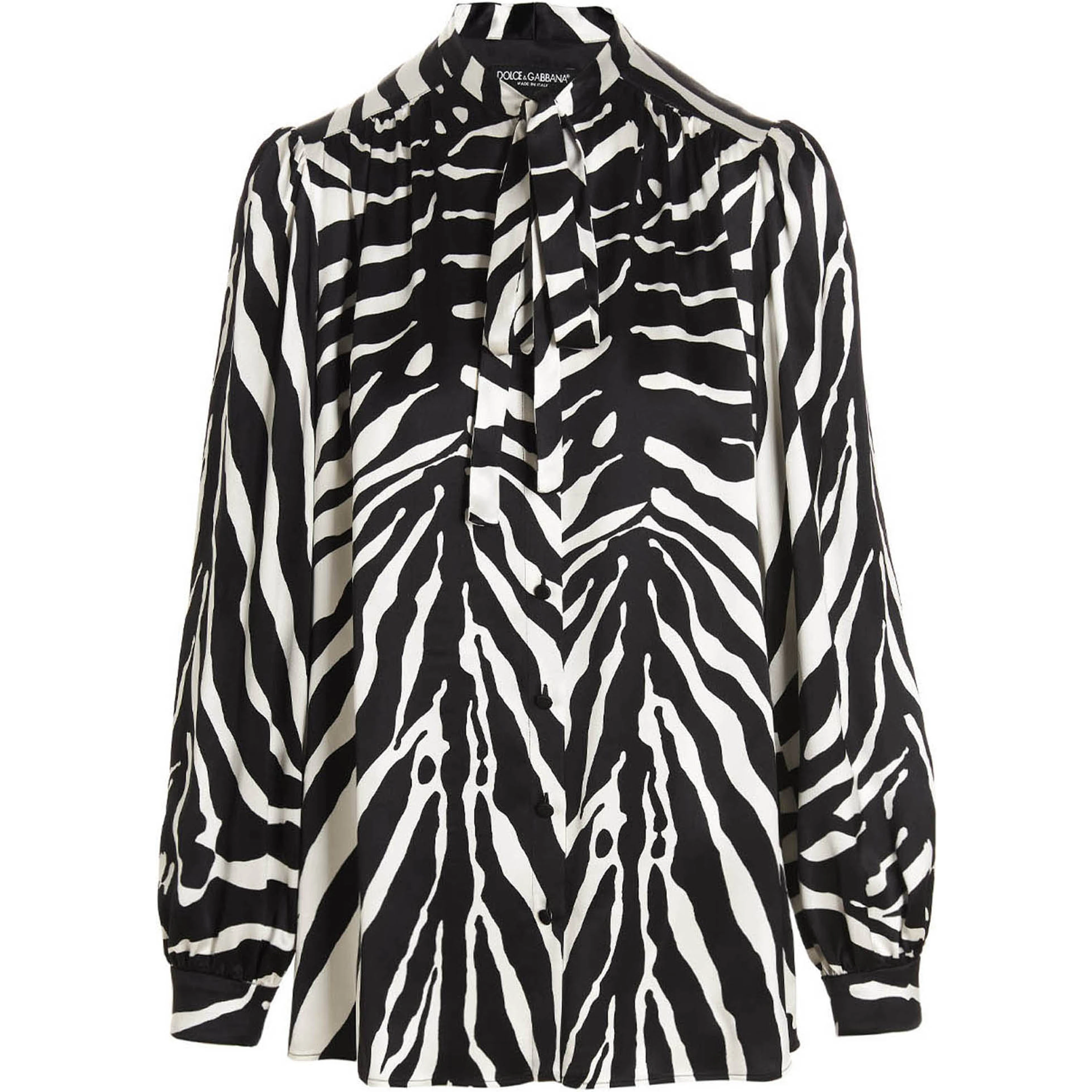 Bicolor Silk Blouse