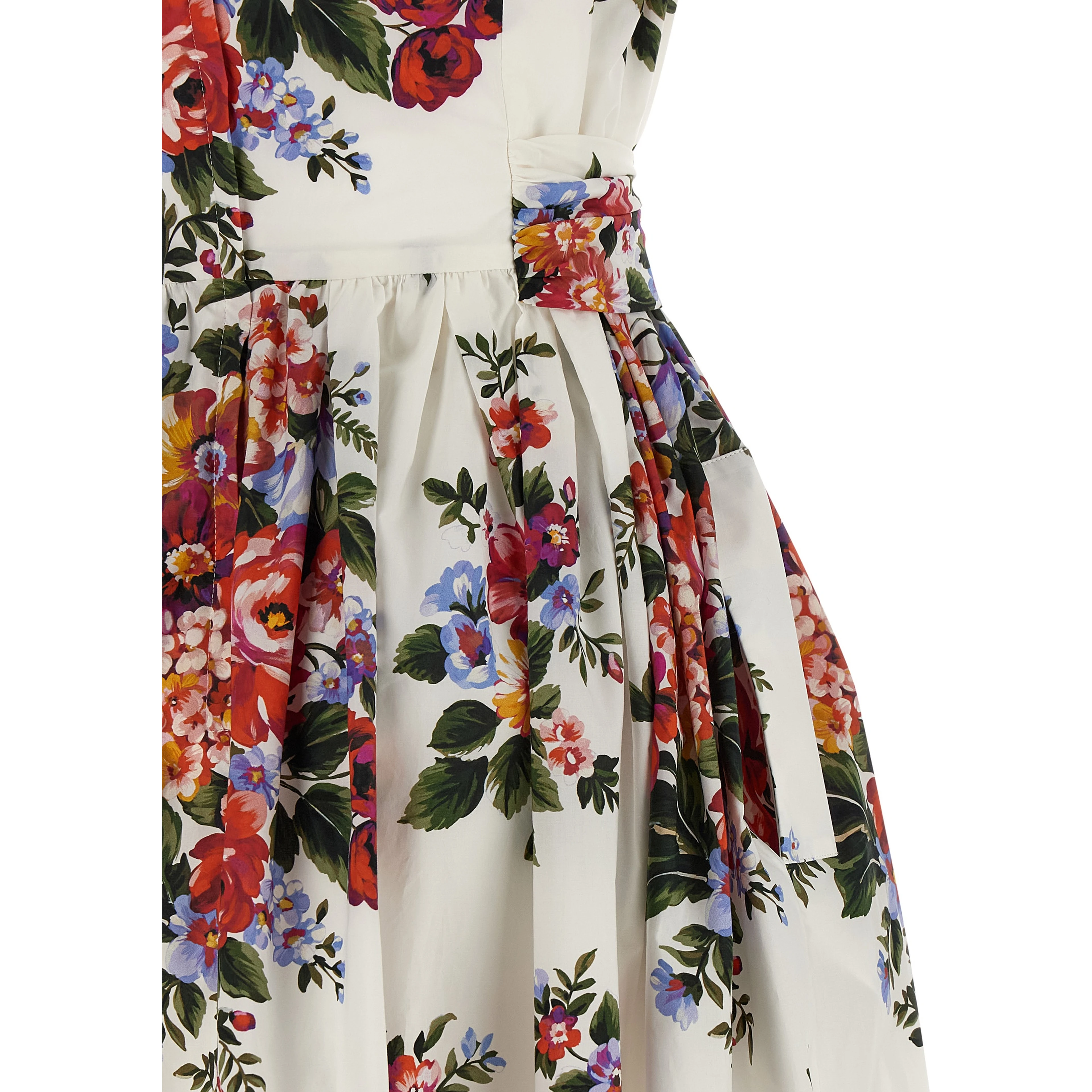 White Cotton Midi Dress