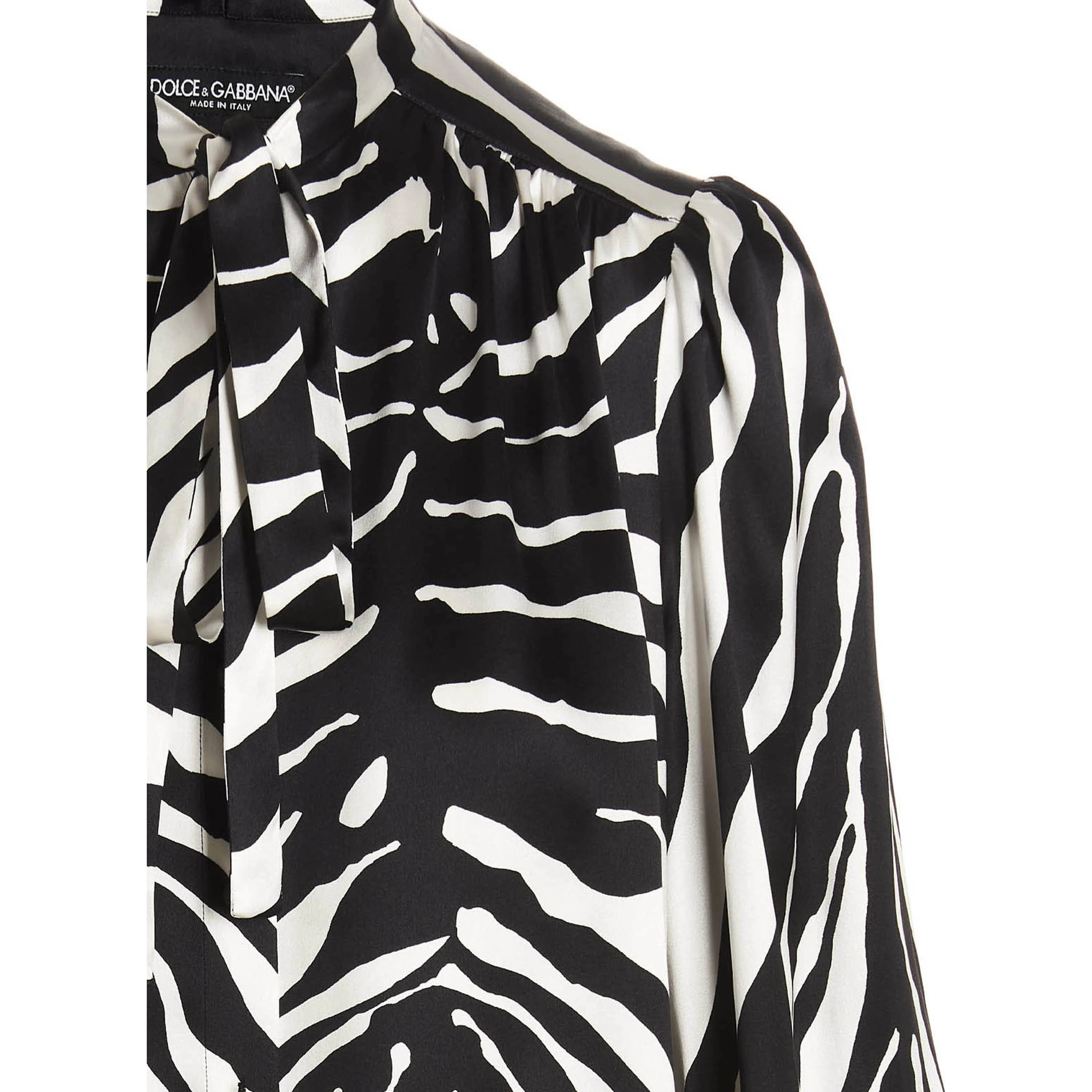 Bicolor Silk Blouse