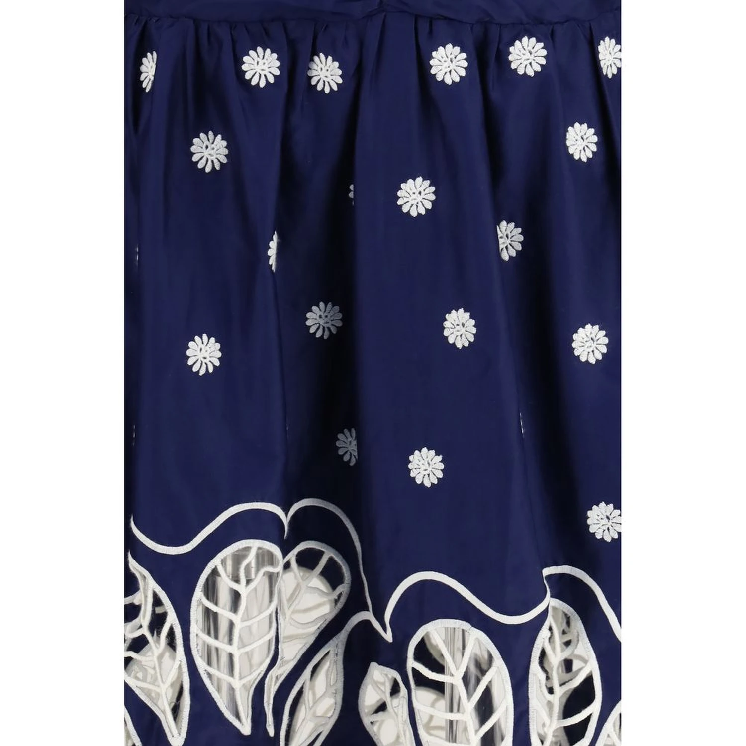 Blue Cotton Casual Dress