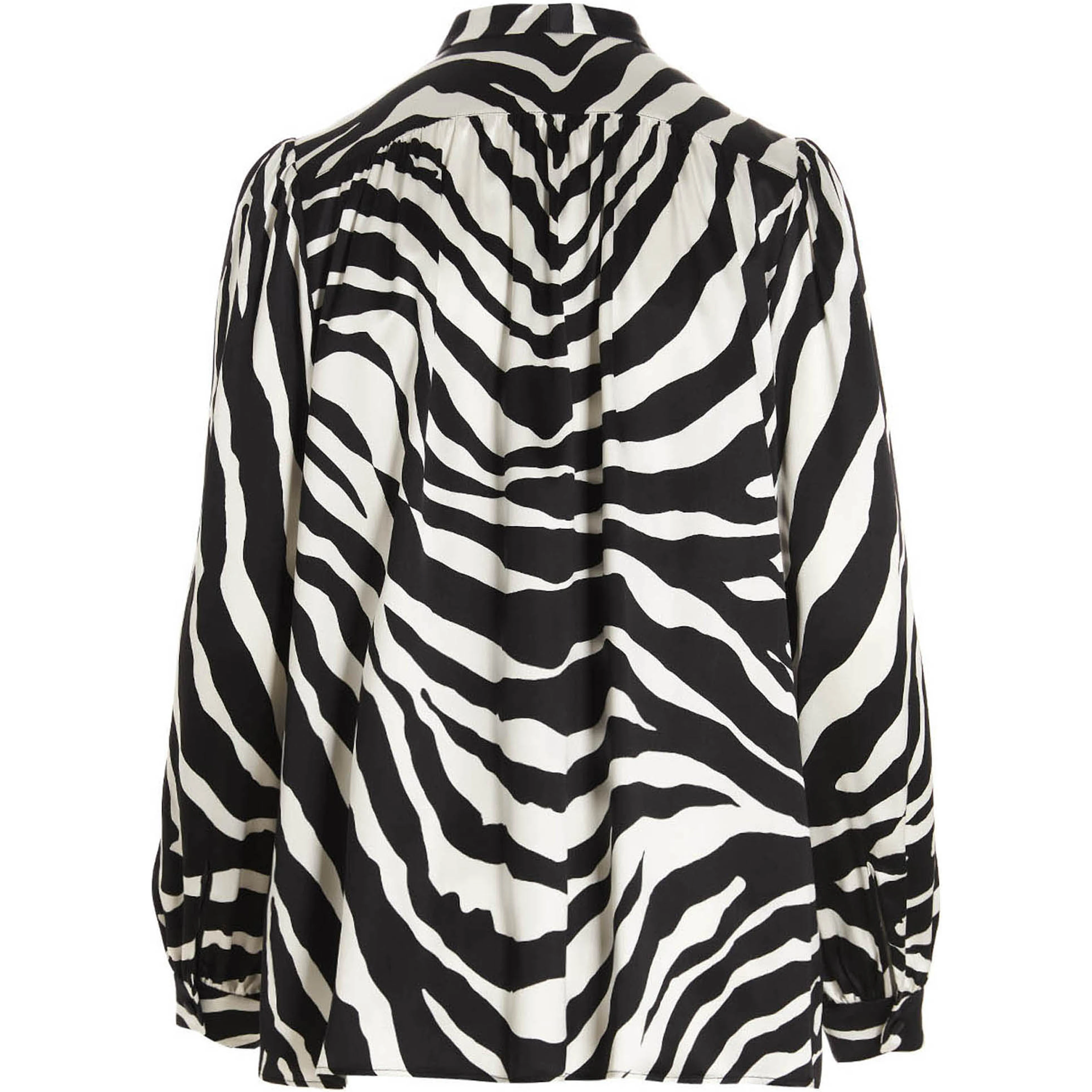 Bicolor Silk Blouse