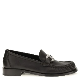 Black Calf Leather Bos Taurus Slip-On Loafers