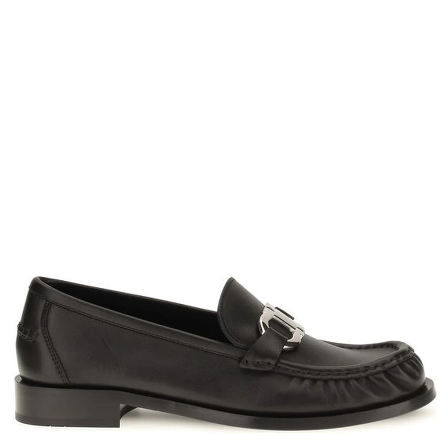 Black Calf Leather Bos Taurus Slip-On Loafers