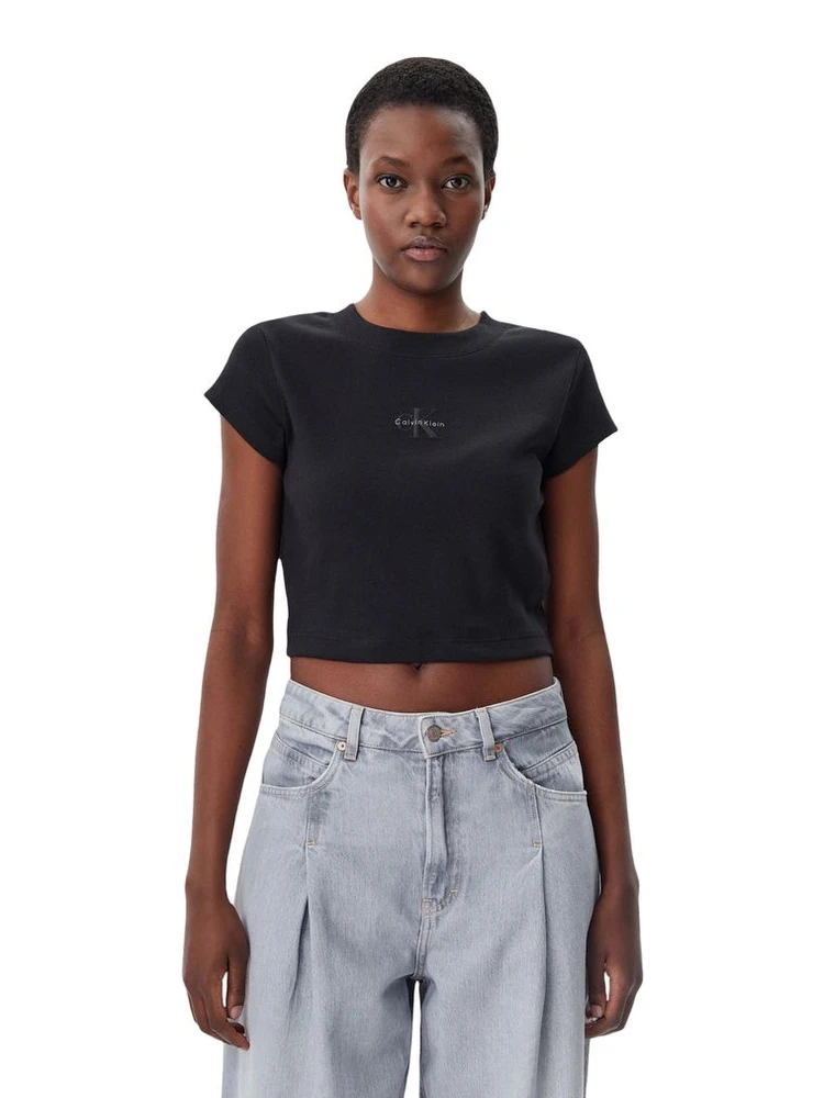 Black Cotton T-Shirt