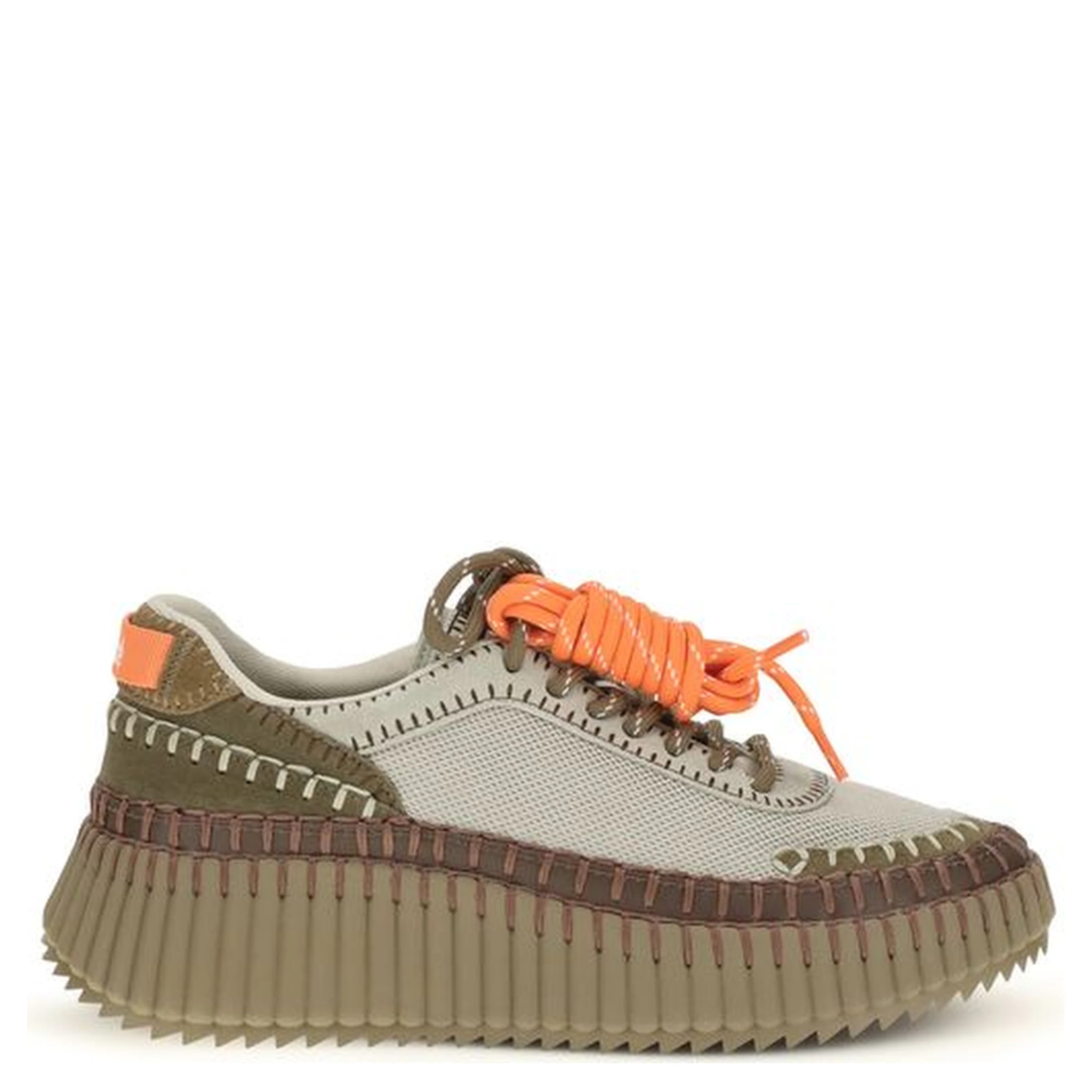Bicolor Polyurethane Athletic Sneakers