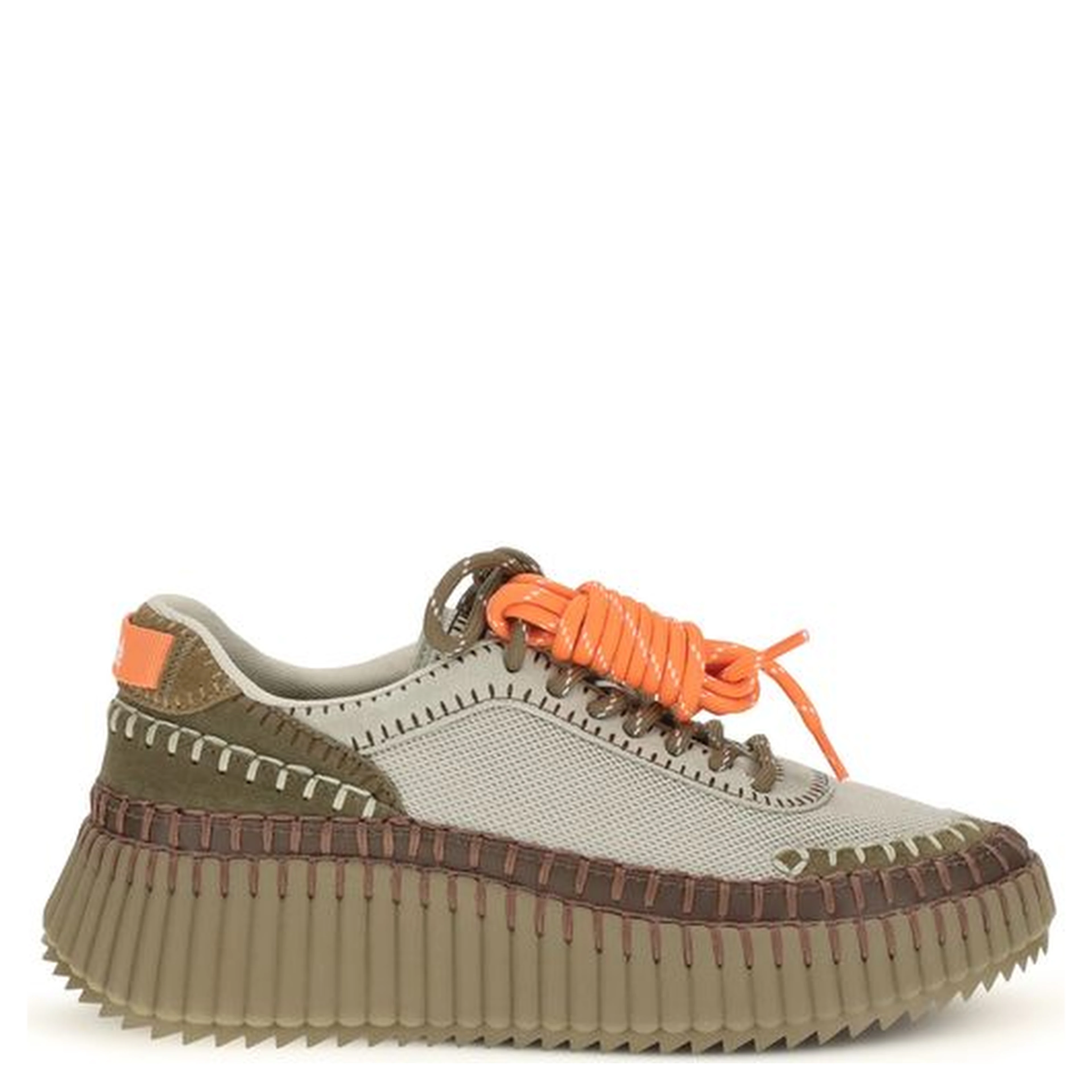 Bicolor Polyurethane Athletic Sneakers