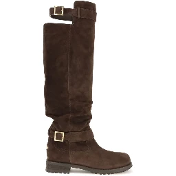 Brown Calf Leather Bos Taurus Over The Knee