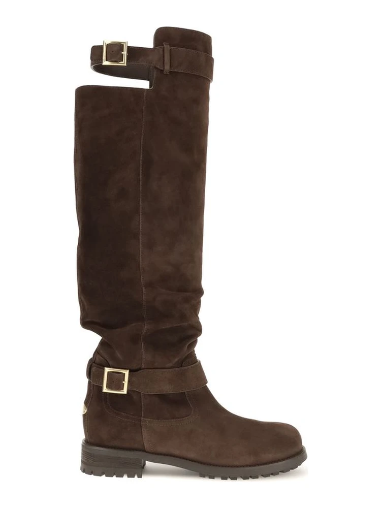 Brown Calf Leather Bos Taurus Over The Knee