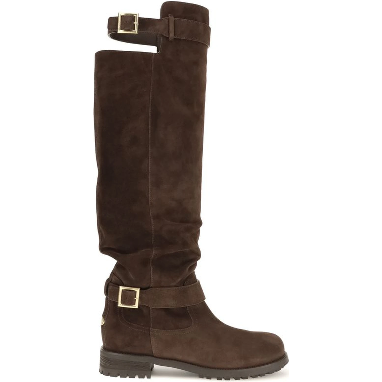 Brown Calf Leather Bos Taurus Over The Knee