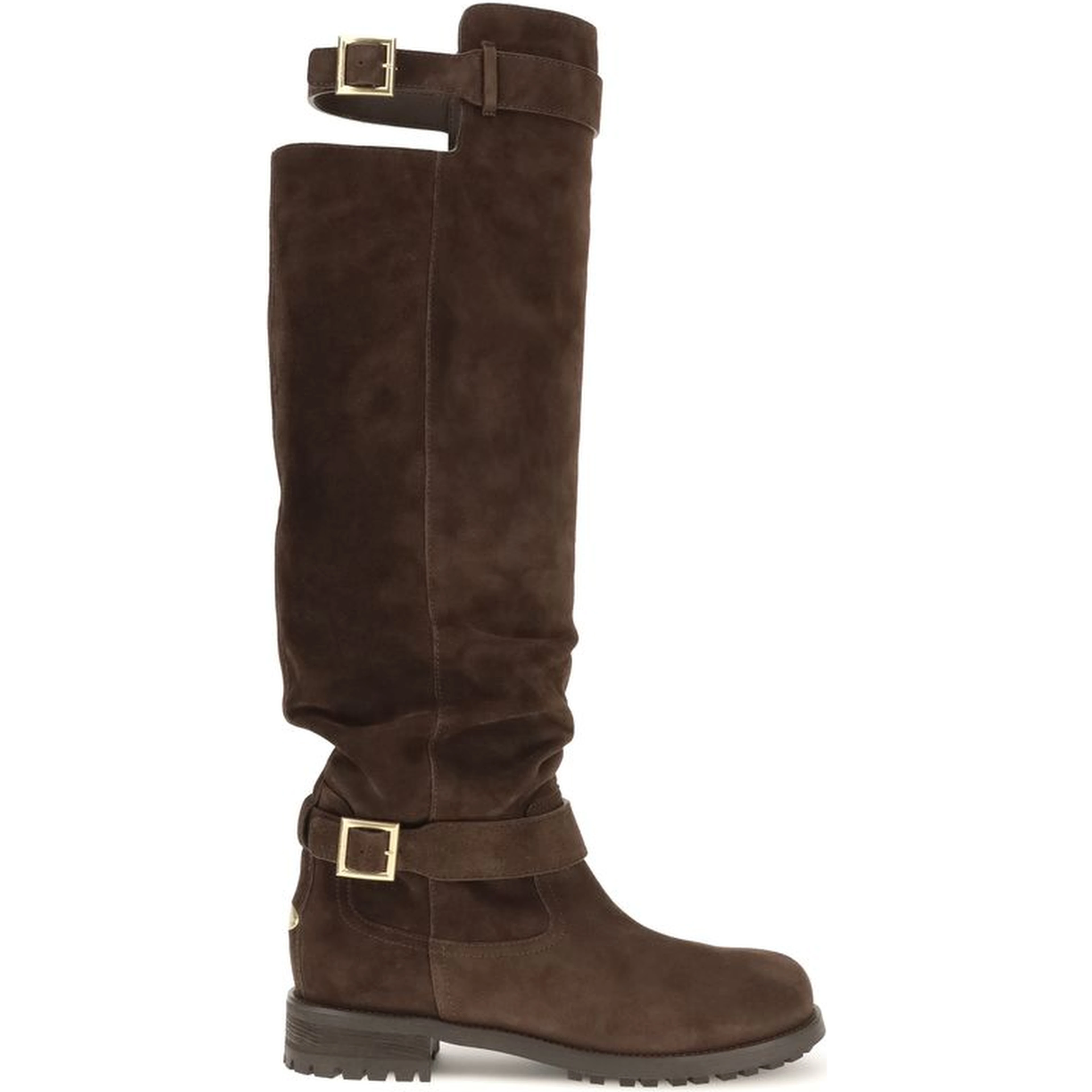 Brown Calf Leather Bos Taurus Over The Knee