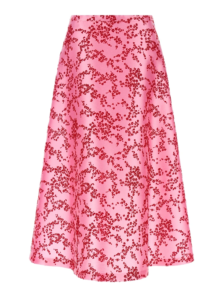 Multicolor Polyester Mini Skirt