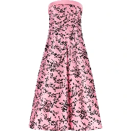 Multicolor Polyester Midi Dress