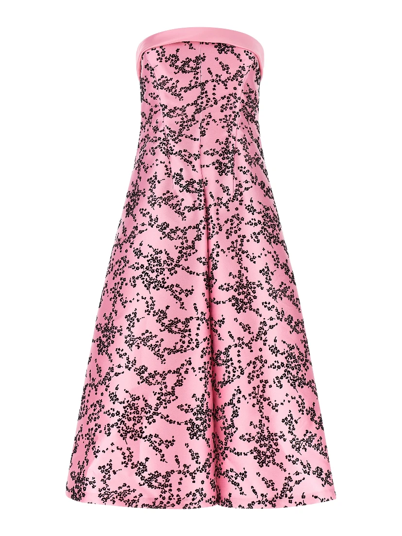 Multicolor Polyester Midi Dress