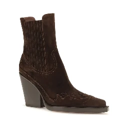 Brown Calf Leather Bos Taurus Ankle Boots