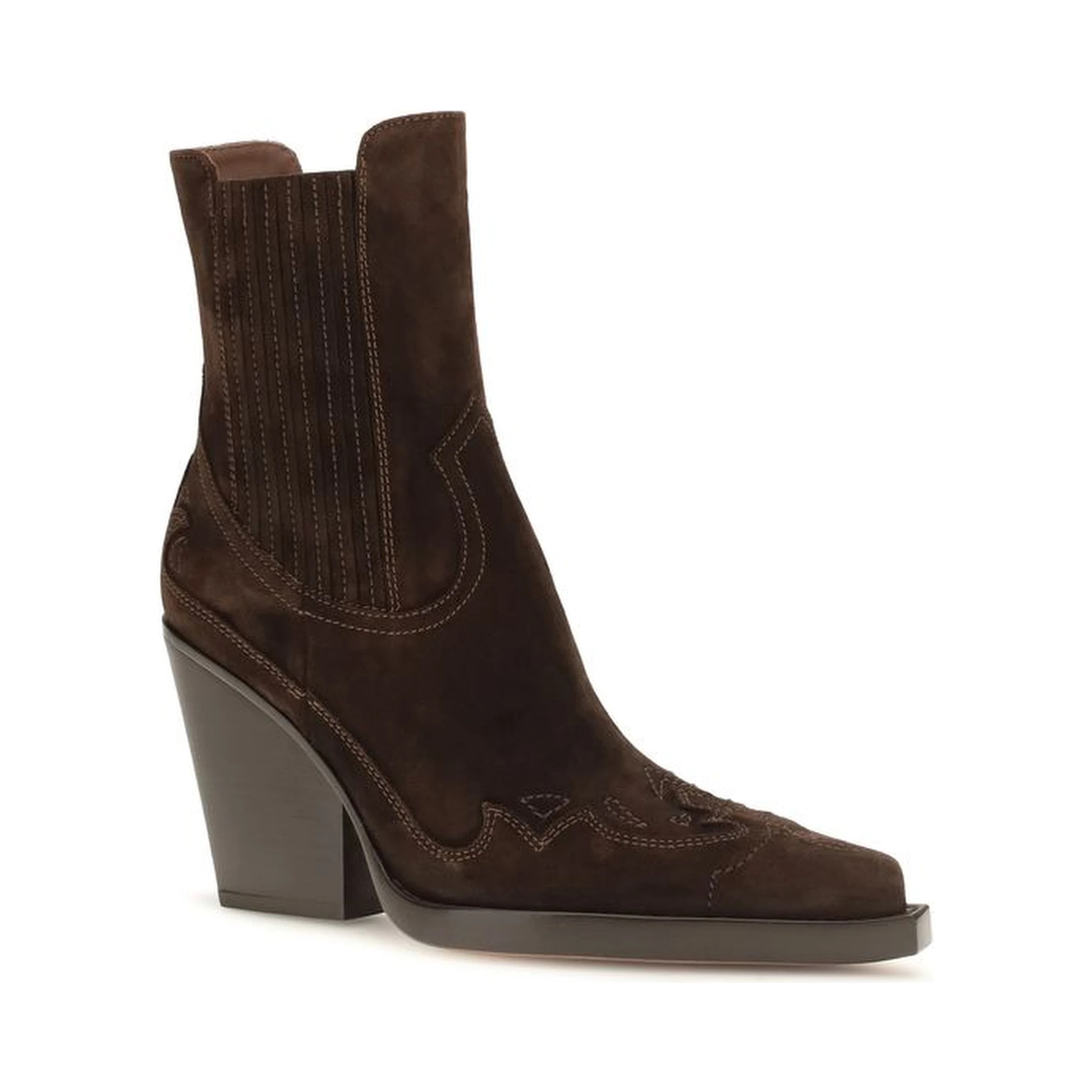 Brown Calf Leather Bos Taurus Ankle Boots