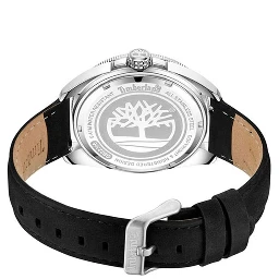 Black Leather Sport Watch