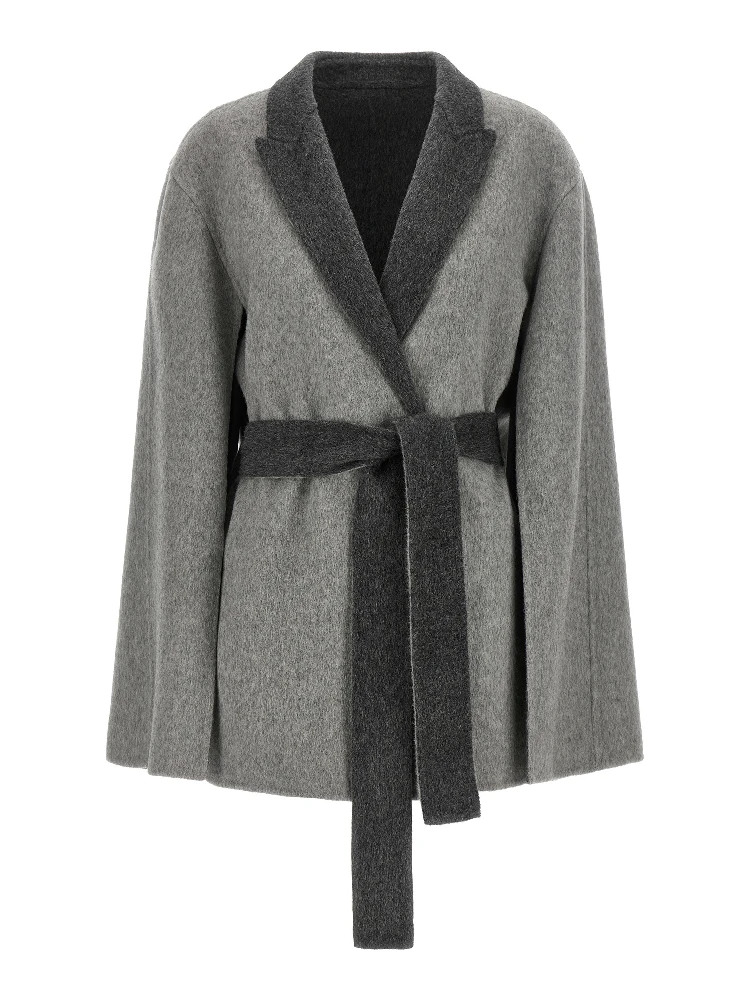 Gray Wool Cardigan