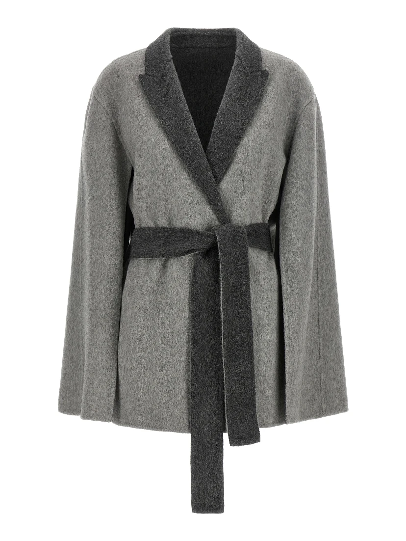 Gray Wool Cardigan