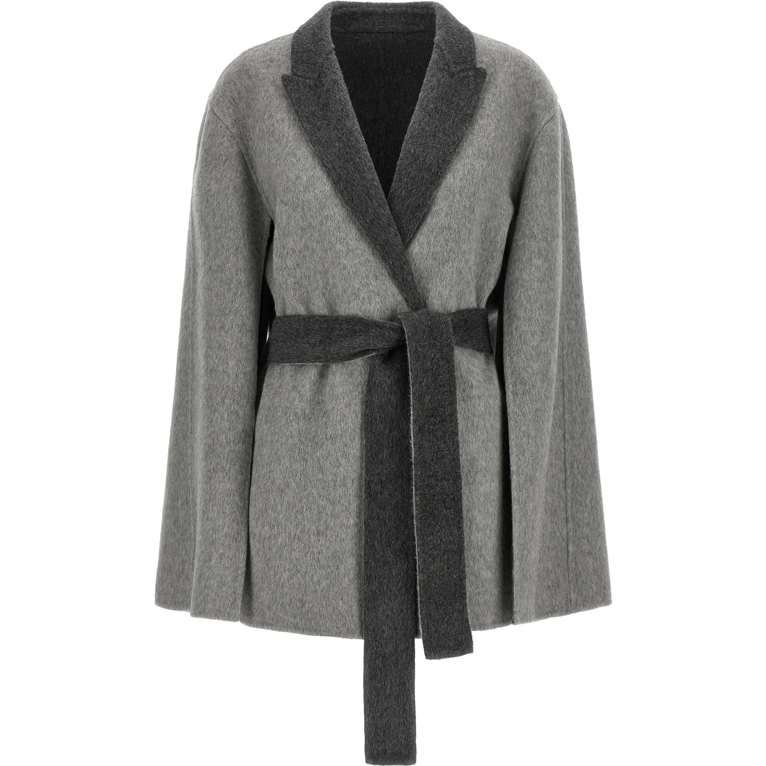 Gray Wool Cardigan