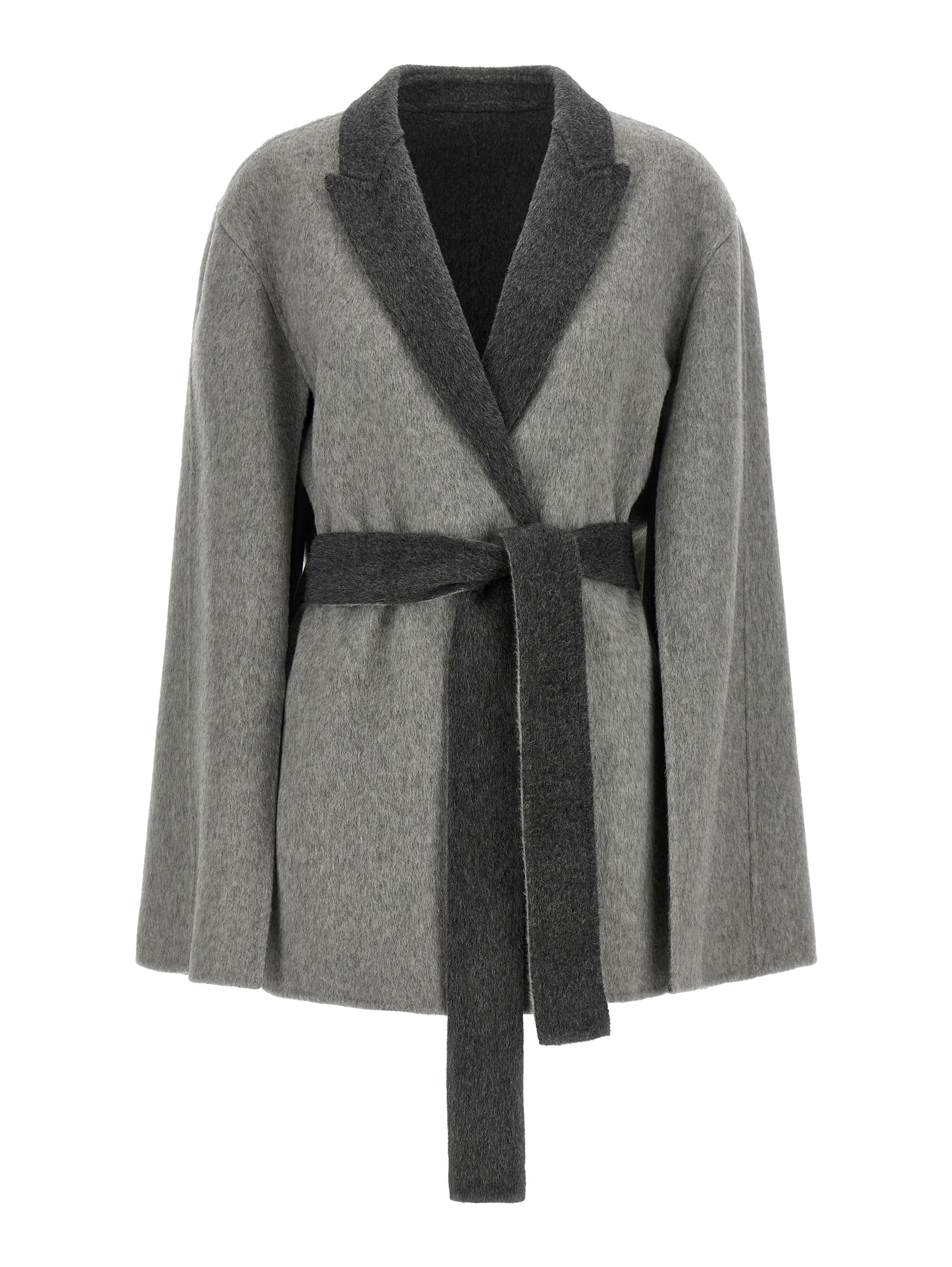 Gray Wool Cardigan