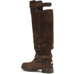 Brown Calf Leather Bos Taurus Over The Knee