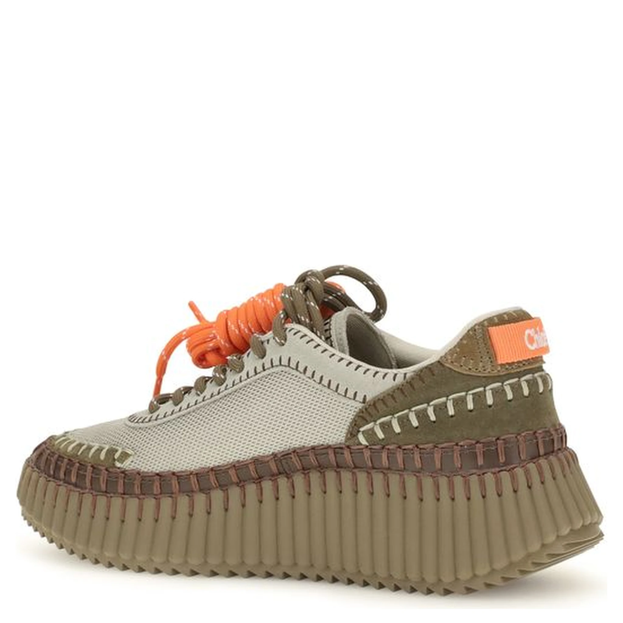 Bicolor Polyurethane Athletic Sneakers