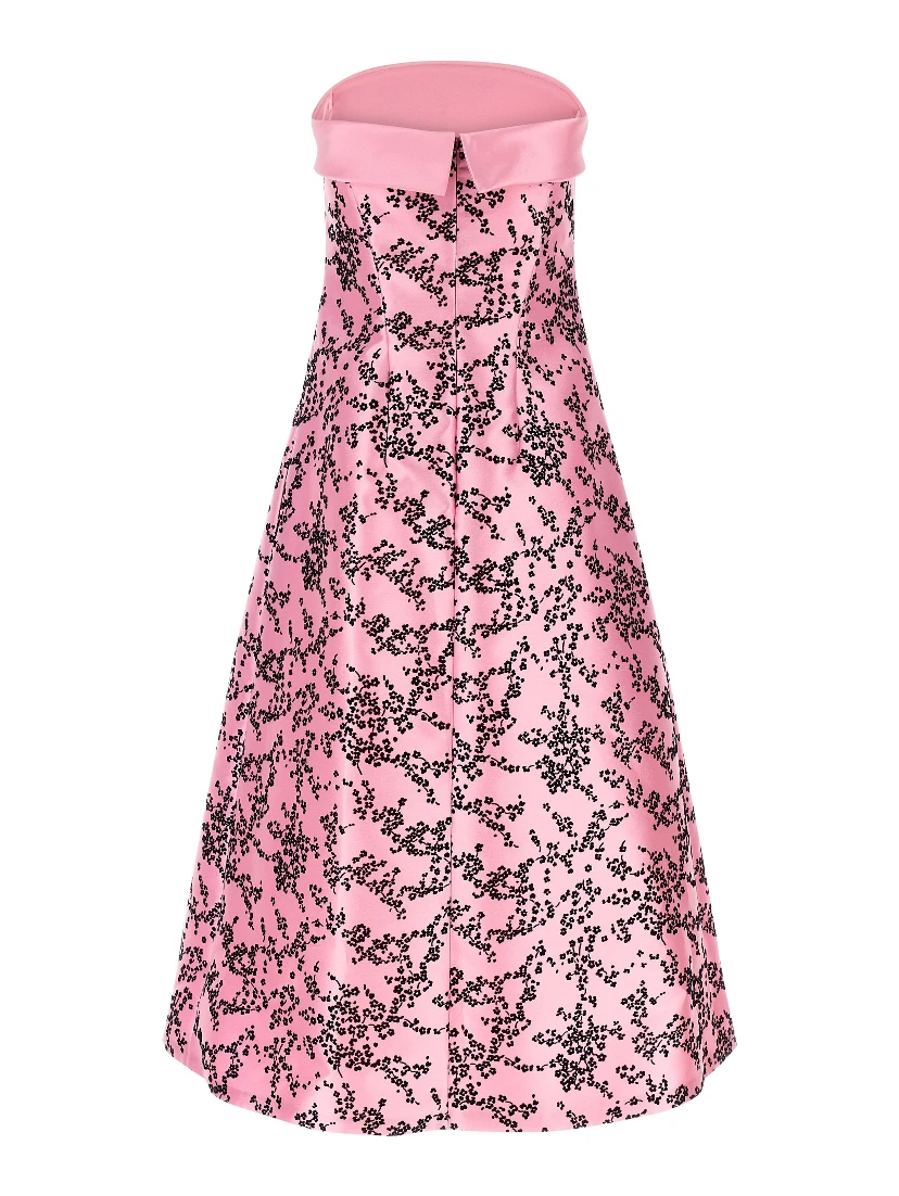 Multicolor Polyester Midi Dress