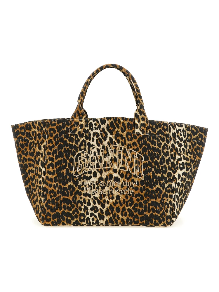 Brown Recycled Cotton Tote Bag
