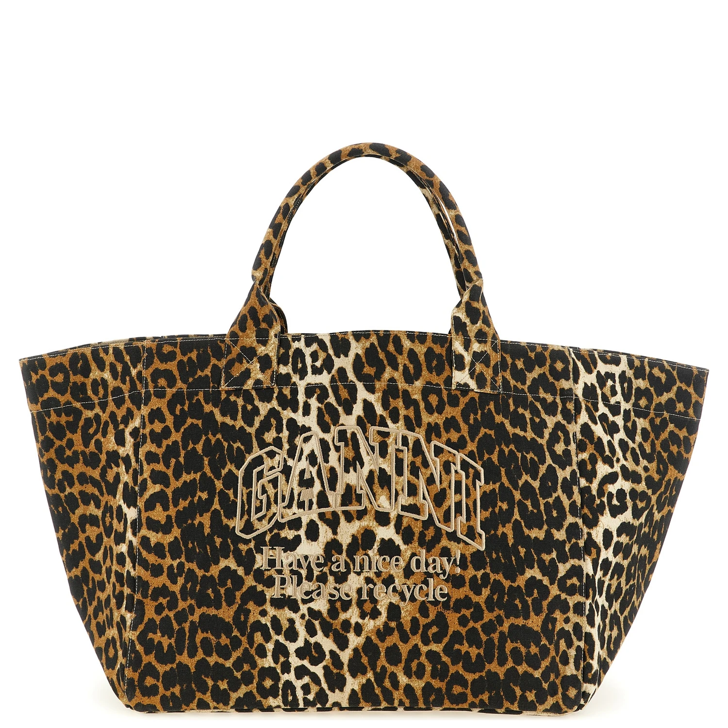 Brown Recycled Cotton Tote Bag
