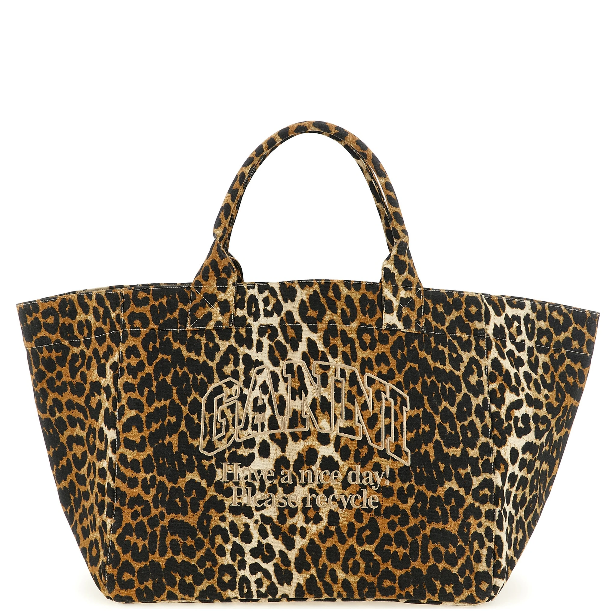 Brown Recycled Cotton Tote Bag